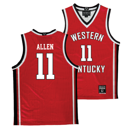 WKU Men's Red Basketball Jersey - Dontaie Allen | #11