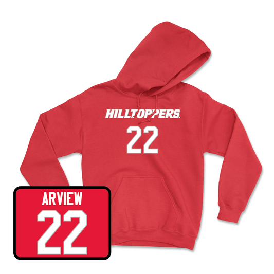 Red Baseball Hilltoppers Player Hoodie  - Bryer Arview