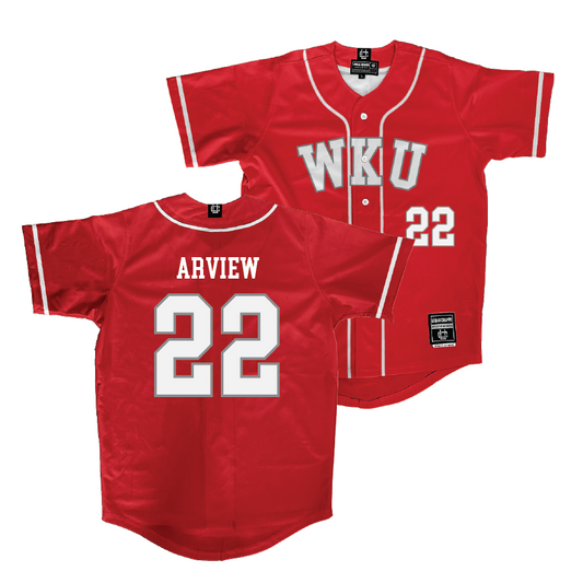 WKU Baseball Red Jersey  - Bryer Arview