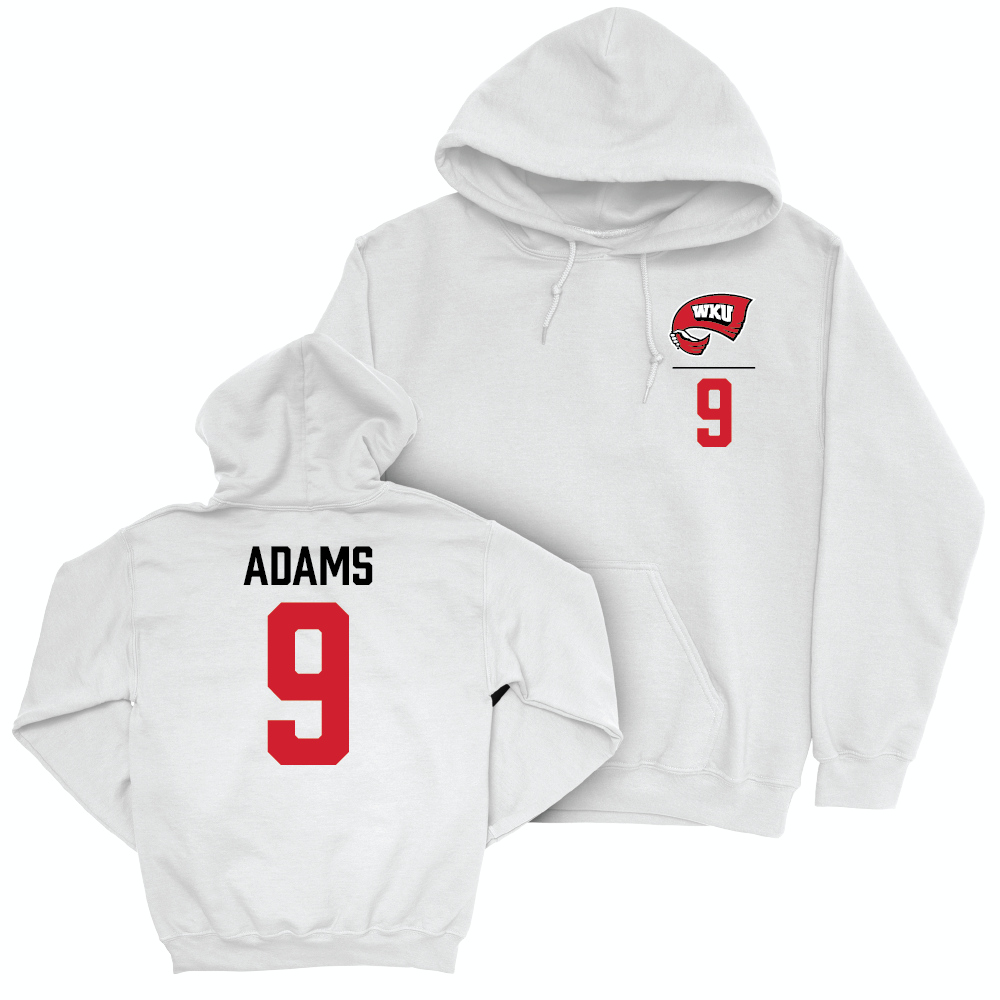 WKU Women's Volleyball White Logo Hoodie  - Camila Adams