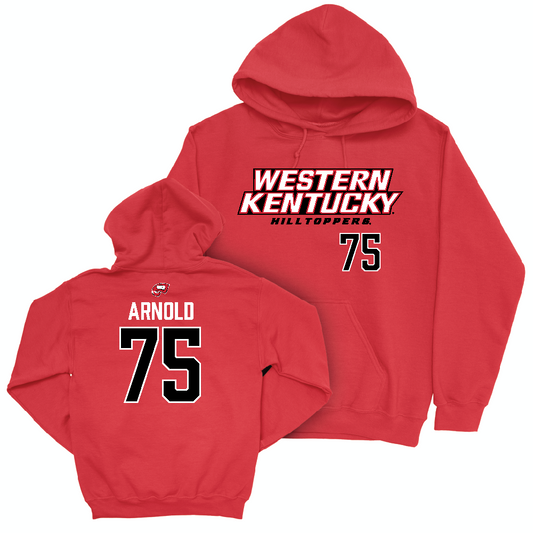 WKU Football Red Sideline Hoodie  - Gabriel Arnold