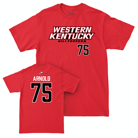 WKU Football Red Sideline Tee  - Gabriel Arnold