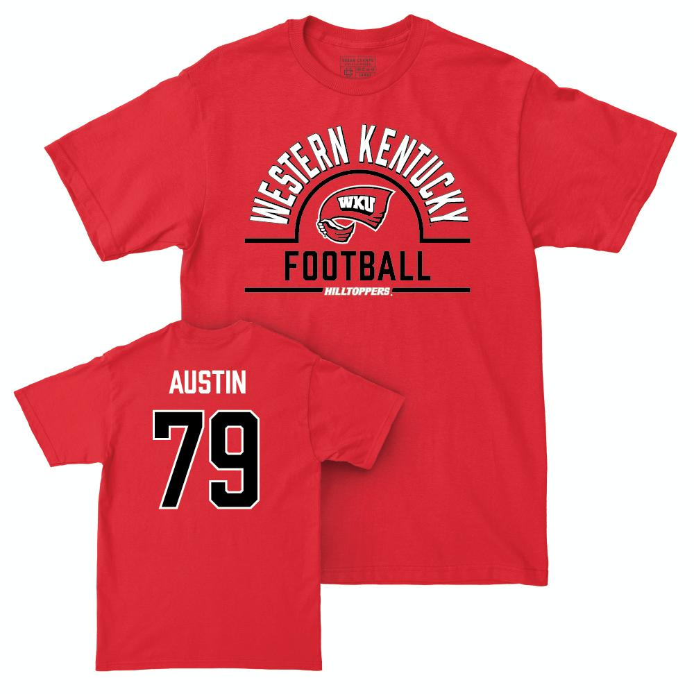 WKU Football Red Arch Tee   - Blake Austin