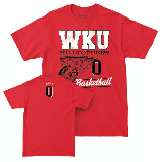 WKU Men's Basketball Red Hoops Tee  - Braxton Bayless