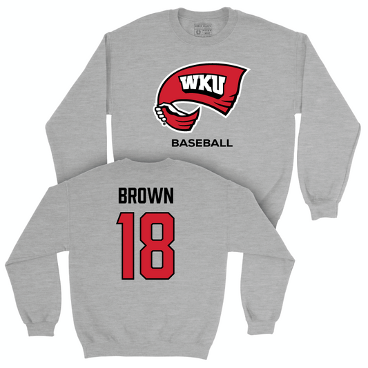 WKU Baseball Sport Grey Classic Crew  - Henry Brown