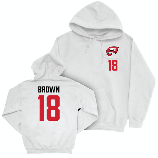 WKU Baseball White Logo Hoodie  - Henry Brown