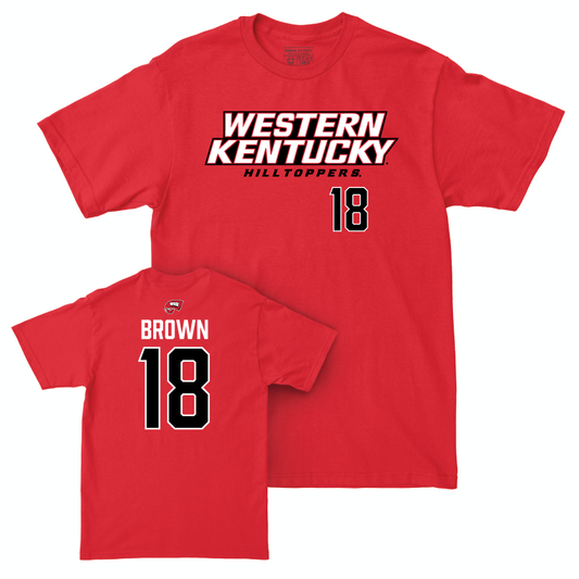 WKU Baseball Red Sideline Tee  - Henry Brown