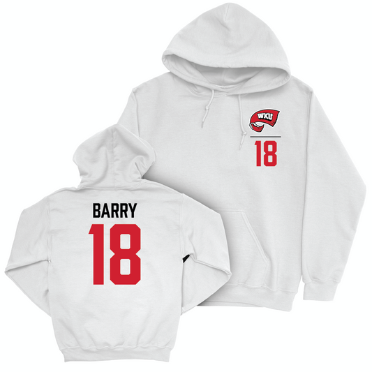 WKU Football White Logo Hoodie - Moussa Barry | #18