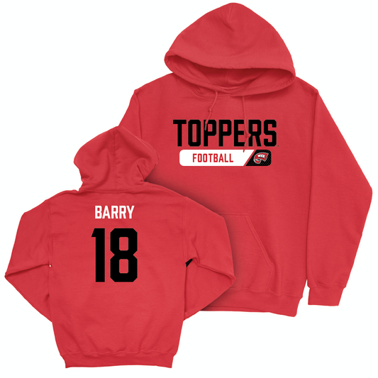 WKU Football Red Staple Hoodie - Moussa Barry | #18