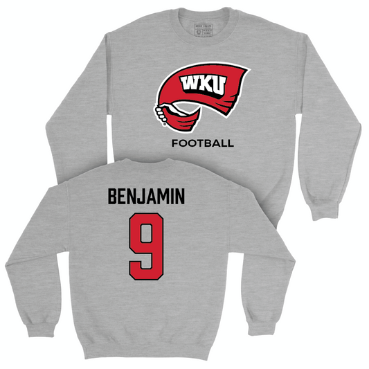 WKU Football Sport Grey Classic Crew - Sebastian Benjamin | #59