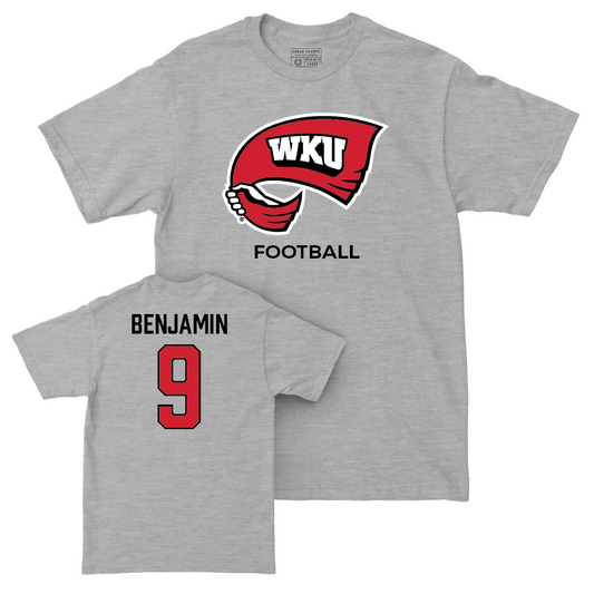 WKU Football Sport Grey Classic Tee - Sebastian Benjamin | #59