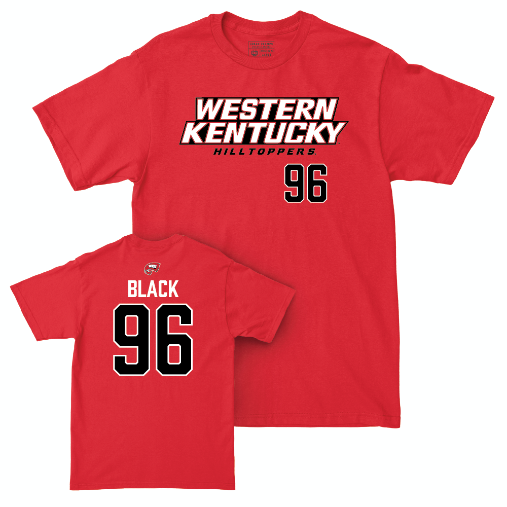 WKU Football Red Sideline Tee - Marquis Black | #96