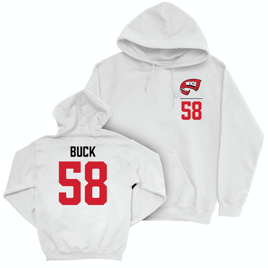 WKU Football White Logo Hoodie   - Michael Buck