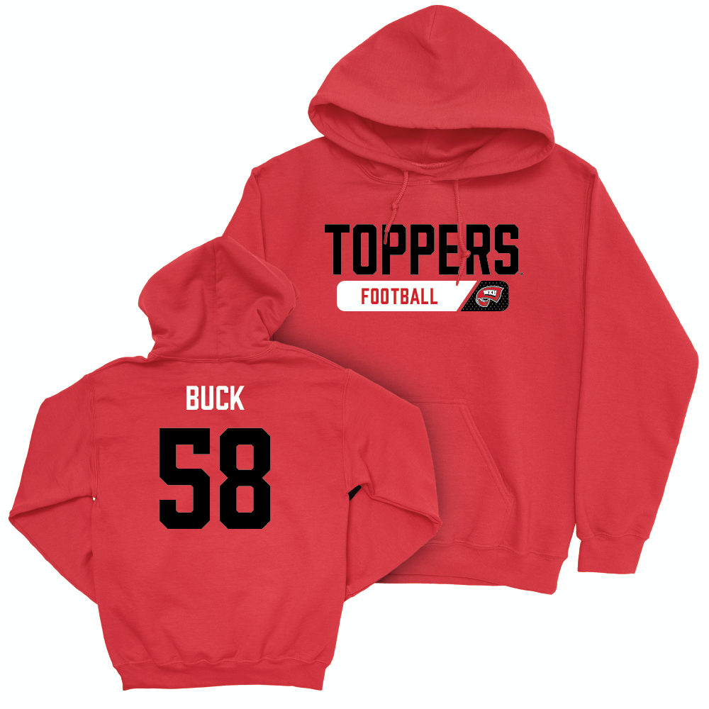 WKU Football Red Staple Hoodie   - Michael Buck