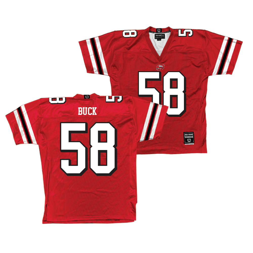 Red WKU Football Jersey   - Michael Buck