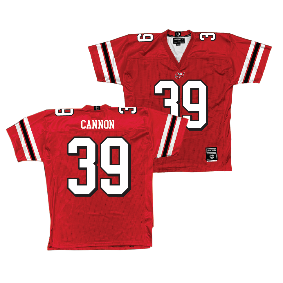 Red WKU Football Jersey   - John Cannon