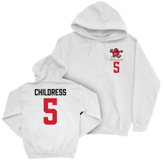 WKU Football White Big Red Hoodie  - Bryce Childress | #5