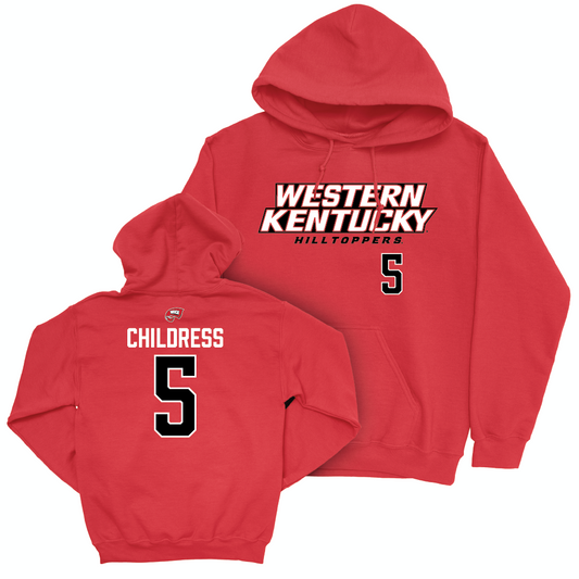 WKU Football Red Sideline Hoodie  - Bryce Childress | #5