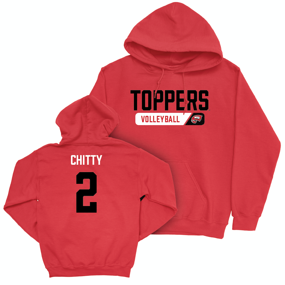 WKU Women's Volleyball Red Staple Hoodie  - Madyson Chitty