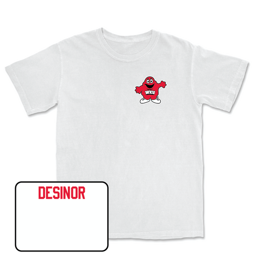 Track & Field White Big Red Comfort Colors Tee  - Brunel Desinor