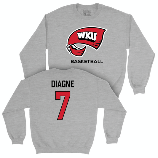 WKU Men's Basketball Sport Grey Classic Crew - Fallou Diagne | #7