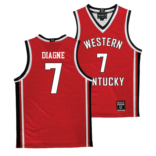 WKU Men's Red Basketball Jersey - Fallou Diagne | #7