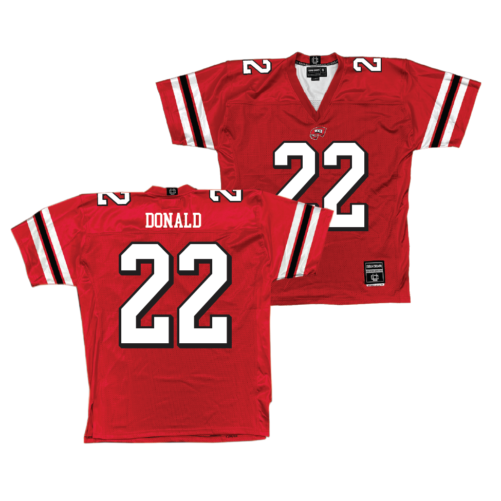 Red WKU Football Jersey   - Jordan Donald