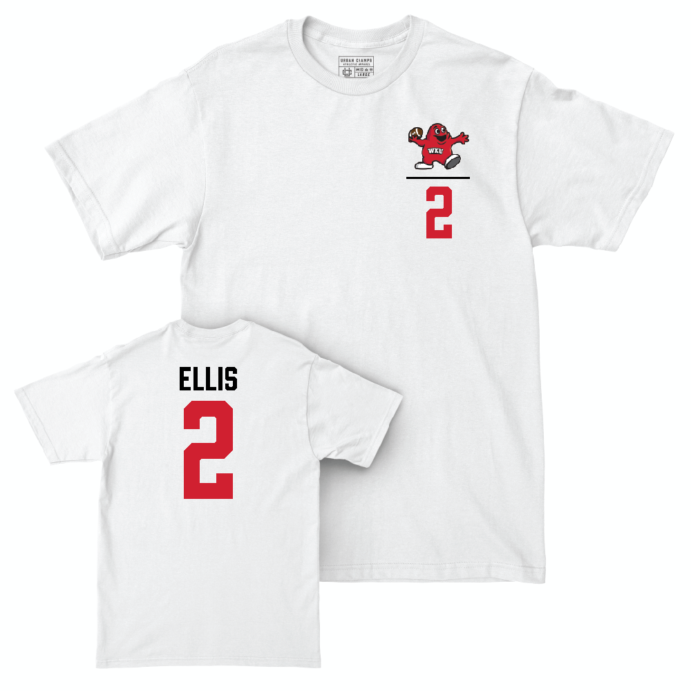 WKU Football White Big Red Comfort Colors Tee  - Terreance Ellis