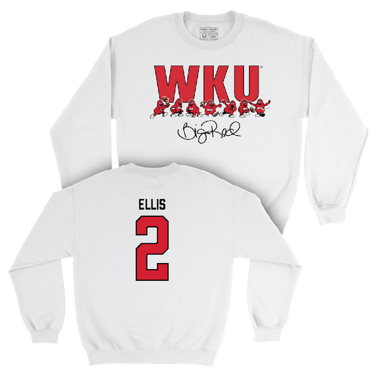 WKU Football White Big Red Signature Drop Crew  - Terreance Ellis