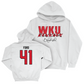 WKU Football White Big Red Signature Drop Hoodie - Alex Ford | #41