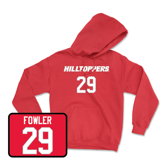 Red Baseball Hilltoppers Player Hoodie  - Ryan Fowler