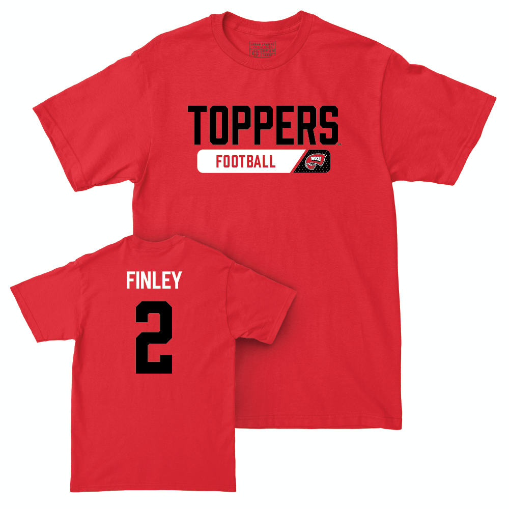 WKU Football Red Staple Tee   - Tj Finley