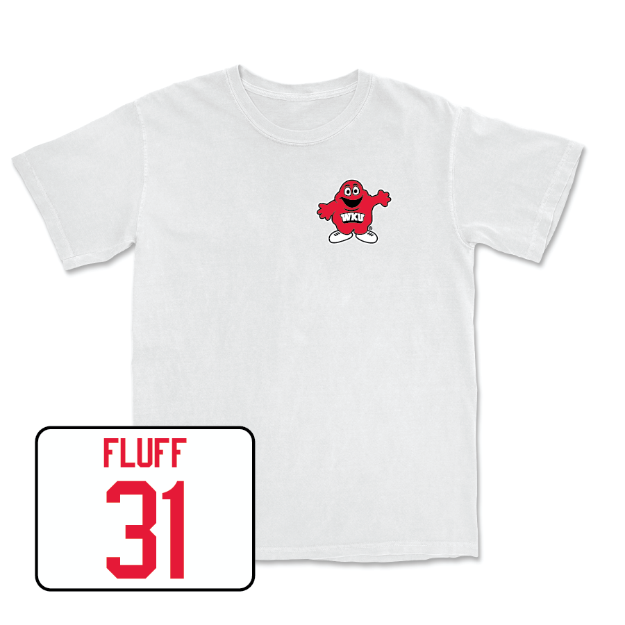 Men's Basketball White Big Red Comfort Colors Tee