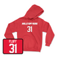 Red Men's Basketball Hilltoppers Player Hoodie