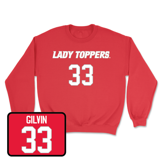 Red Women's Basketball Lady Toppers Player Crew - Josie Gilvin