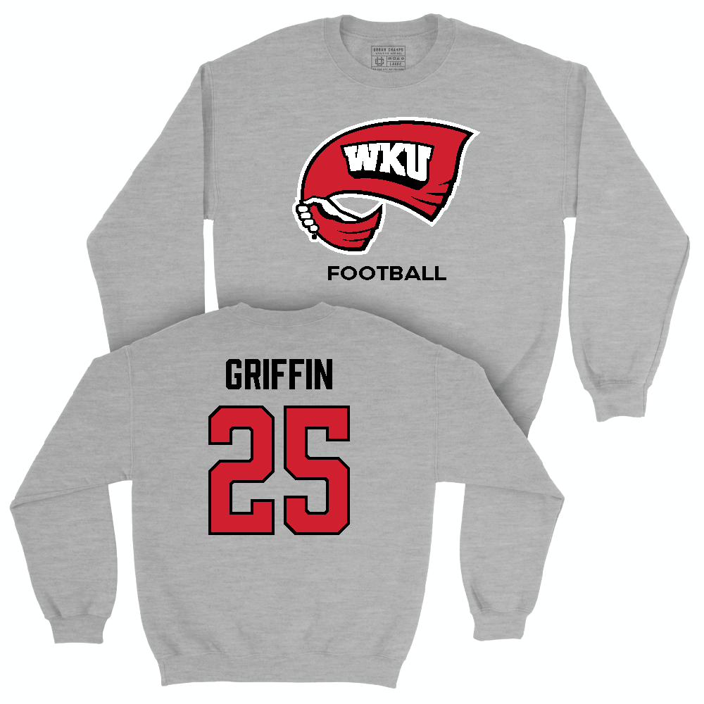 WKU Football Sport Grey Classic Crew  - Xavion Griffin