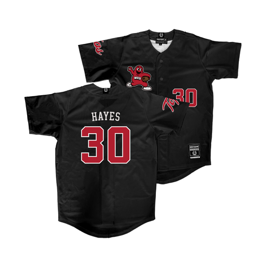 WKU Baseball Black Big Red Jersey - Kyle Hayes