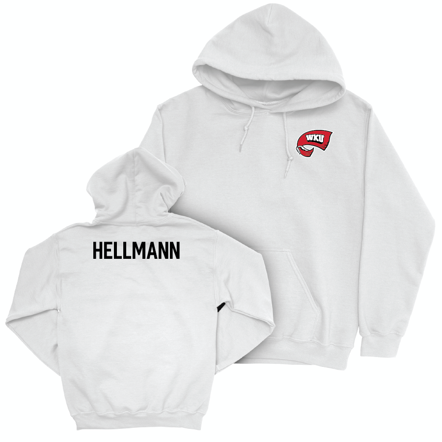 WKU Women's Dancing White Logo Hoodie  - Lauren Hellmann