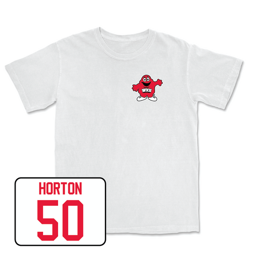Football White Big Red Comfort Colors Tee - Wesley Horton