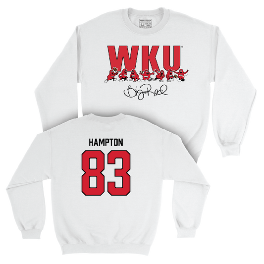 WKU Football White Big Red Signature Drop Crew  - Jaylen Hampton