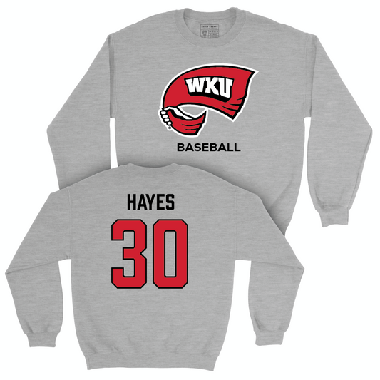 WKU Baseball Sport Grey Classic Crew - Kyle Hayes | #30