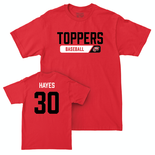 WKU Baseball Red Staple Tee - Kyle Hayes | #30