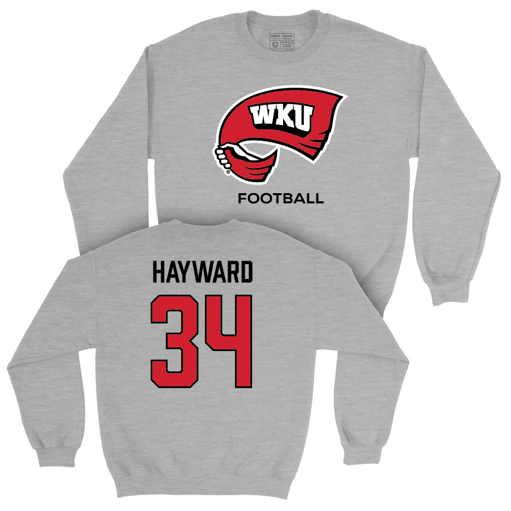 WKU Football Sport Grey Classic Crew - Koron Hayward | #34