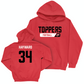 WKU Football Red Staple Hoodie - Koron Hayward | #34