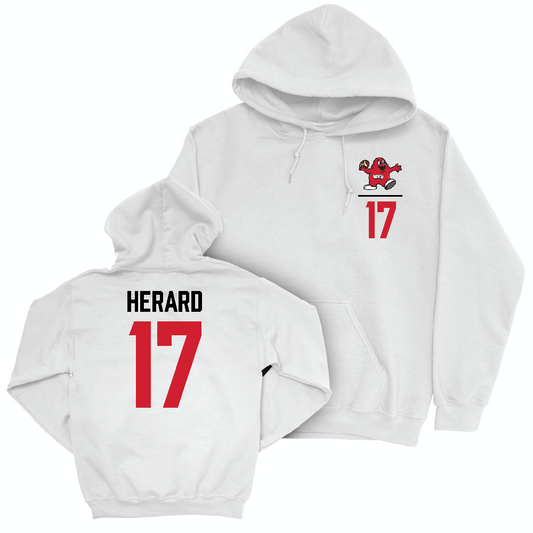 WKU Football White Big Red Hoodie  - Dave Herard