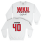WKU Football White Big Red Signature Drop Crew - Reid Jamerson | #40