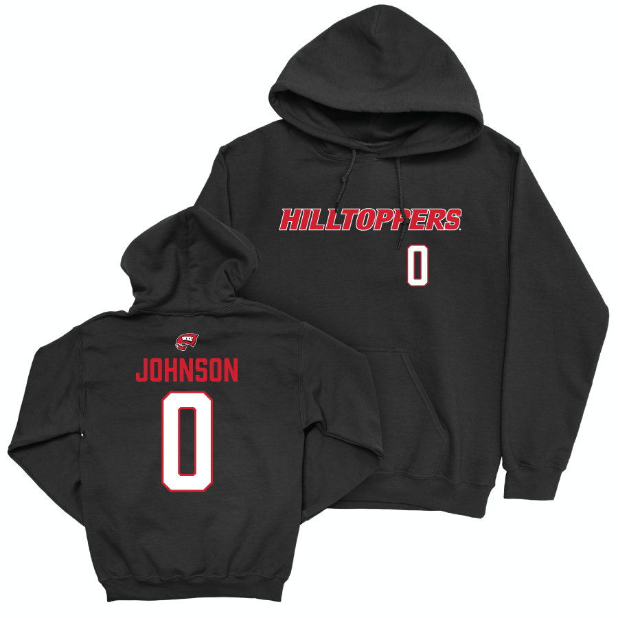 WKU Football Black Hilltoppers Hoodie - Kisean Johnson | #0