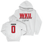 WKU Football White Big Red Signature Drop Hoodie - Kisean Johnson | #0