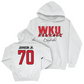 WKU Football White Big Red Signature Drop Hoodie - Darrell Johnson Jr. | #70