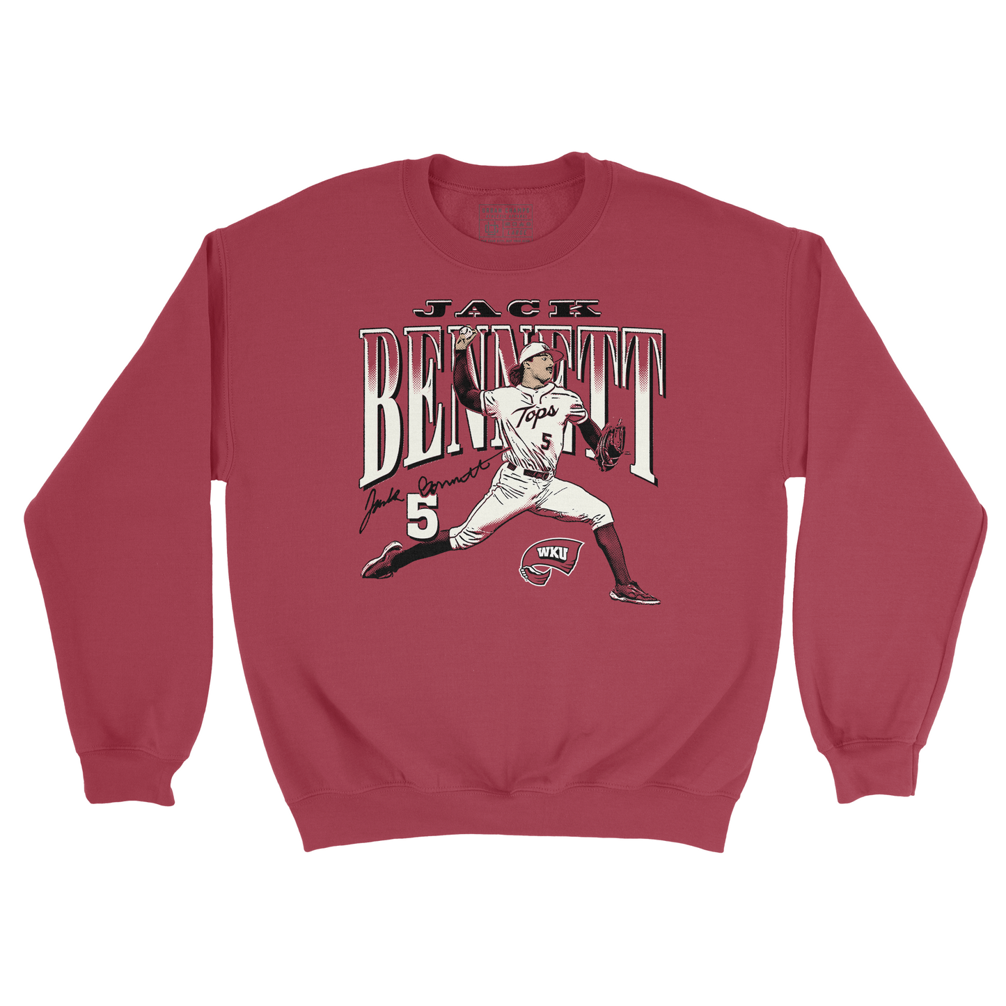 EXCLUSIVE RELEASE: Jack Bennett Illustrated Red Crew